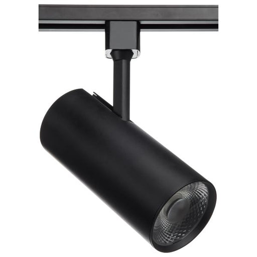 SATCO/NUVO 30W LED Commercial Track Head Black Cylinder 24 Degree Beam Angle 3000K (TH622)