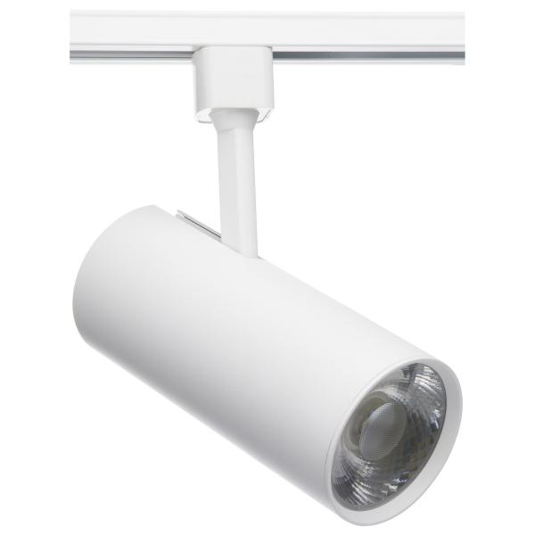 SATCO/NUVO 30W LED Commercial Track Head White Cylinder 24 Degree Beam Angle 3000K (TH621)