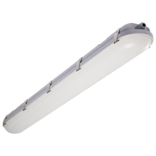 SATCO/NUVO 4 Foot Vapor Tight Linear Fixture With Integrated Microwave Sensor CCT And Wattage Selectable 40W/50W/60W 3000K/4000K/5000K (65-824R1)