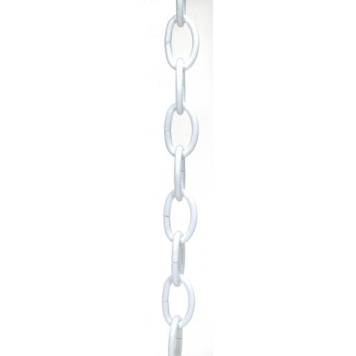 SATCO/NUVO 4 Gauge Chain White Finish 1 Yard Length 13/4 Inch Link x 11/8 Inch Link x 1/4 Inch Thick 50 Yards Per Carton 50 Pounds Maximum (79-466)