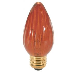 SATCO/NUVO 40W F15 Incandescent Amber 1500 Hours Medium Base 120V (S3370)