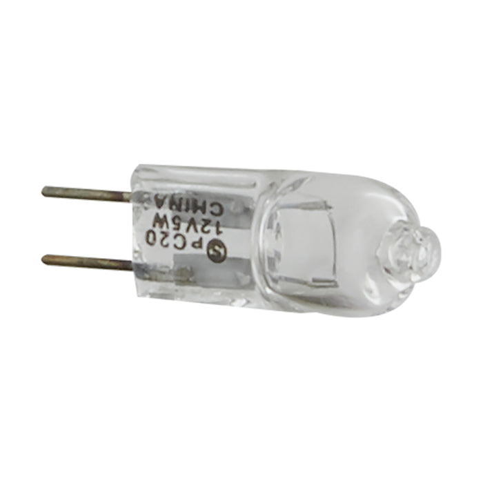 SATCO/NUVO 5T3/CL 5W Halogen T3 Clear 2000 Hours 50Lm Bi-Pin G4 Base 12V 2900K (S3179)