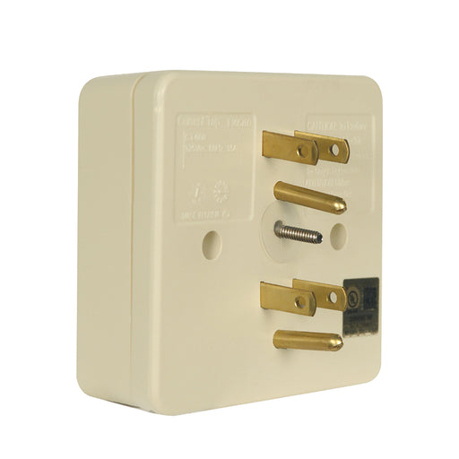 SATCO/NUVO 6 Outlet Grounded Adapter Ivory Finish 15A-125V 1875W (90-2630)