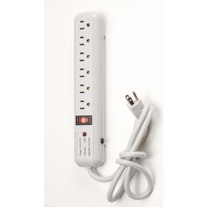 SATCO/NUVO 6 Outlet Superior Surge Strip 4 Foot Cord 14/3 SJT Indoor Use Only 540 Joules 15A-120V 1800W (91-221)