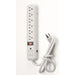 SATCO/NUVO 6 Outlet Superior Surge Strip 4 Foot Cord 14/3 SJT Indoor Use Only 540 Joules 15A-120V 1800W (91-221)