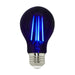 SATCO/NUVO 6.5W LED A19 Black Light Bulb Medium Base 120V (S14990)