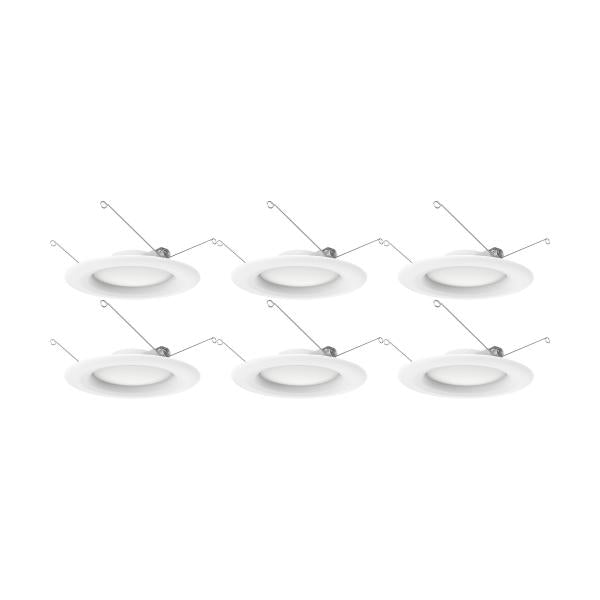 SATCO/NUVO 9.2W LED Downlight Retrofit 5-6 Inch 90 CRI 3000K 120V Pack Of 6 (S11641)