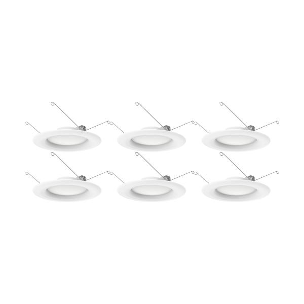 SATCO/NUVO 9.2W LED Downlight Retrofit 5-6 Inch 90 CRI 3000K 120V Pack Of 6 (S11641)