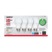 SATCO/NUVO 9.5W A19 LED Frosted 3000K Medium Base 220 Degree Beam Spread 120V Non-Dimmable 4-Pack (S29589)