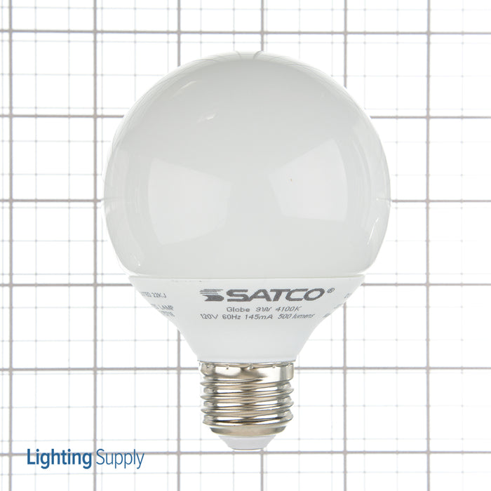 SATCO/NUVO 9G25/41 9W G25 Compact Fluorescent 4100K 82 CRI Medium Base 120V (S7302)