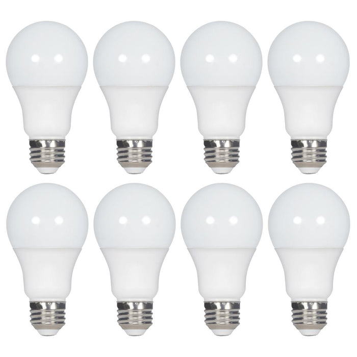 SATCO/NUVO 9W A19 LED 5000K 750Lm Non-Dimmable E26 Base 80 CRI 8-Pack (S11461)