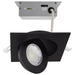SATCO/NUVO 9W CCT Selectable LED Direct Wire Downlight Gimbaled 4 Inch Square Remote Driver Black (S11843)