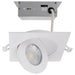 SATCO/NUVO 9W CCT Selectable LED Direct Wire Downlight Gimbaled 4 Inch Square Remote Driver White (S11841)