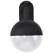 SATCO/NUVO Atmosphere 10W LED Large Wall Lantern Matte Black With Clear Seeded Glass (62-1618)