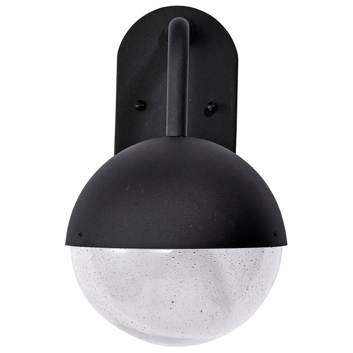 SATCO/NUVO Atmosphere 6W LED Medium Wall Lantern Matte Black With Clear Seeded Glass (62-1616)