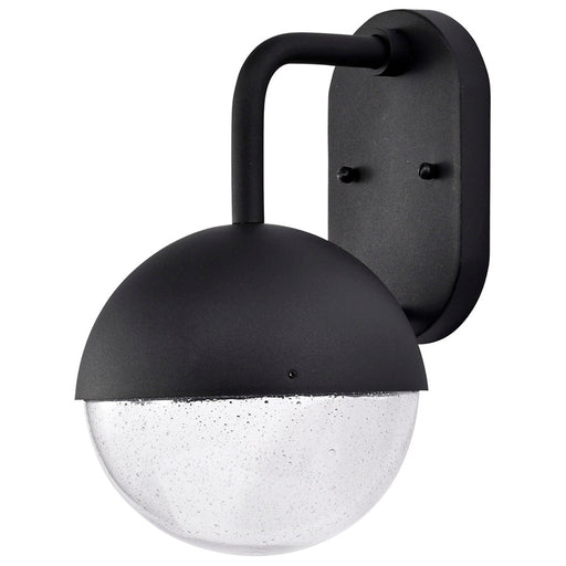 SATCO/NUVO Atmosphere 6W LED Medium Wall Lantern Matte Black With Clear Seeded Glass (62-1616)