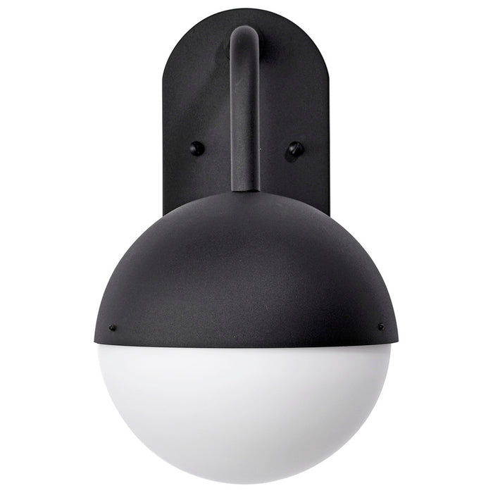 SATCO/NUVO Atmosphere 6W LED Medium Wall Lantern Matte Black With White Opal Glass (62-1615)