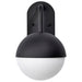 SATCO/NUVO Atmosphere 6W LED Medium Wall Lantern Matte Black With White Opal Glass (62-1615)