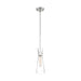 SATCO/NUVO Bahari 1-Light Mini Pendant Fixture Polished Nickel Finish With Clear Glass (60-6868)