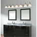 SATCO/NUVO Ballerina 7-Light 48 Inch Vanity With Alabaster Glass Bell Shades (60-291)