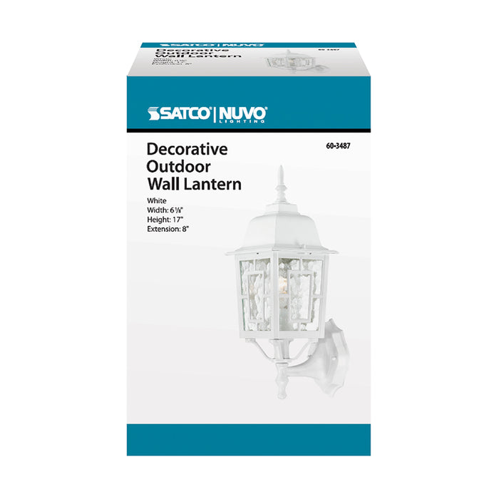 SATCO/NUVO Banyan 1-Light 17 Inch Outdoor Wall With Clear Water Glass Color Retail Packaging (60-3487)