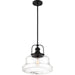 SATCO/NUVO Basel 1-Light Pendant Fixture Aged Bronze Finish With Clear Glass (60-6759)