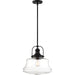 SATCO/NUVO Basel 1-Light Pendant Fixture Aged Bronze Finish With Clear Glass (60-6759)