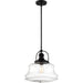 SATCO/NUVO Basel 1-Light Pendant Fixture Aged Bronze Finish With Clear Glass (60-6759)