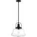 SATCO/NUVO Basel 1-Light Pendant Fixture Aged Bronze Finish With Clear Glass (60-6759)