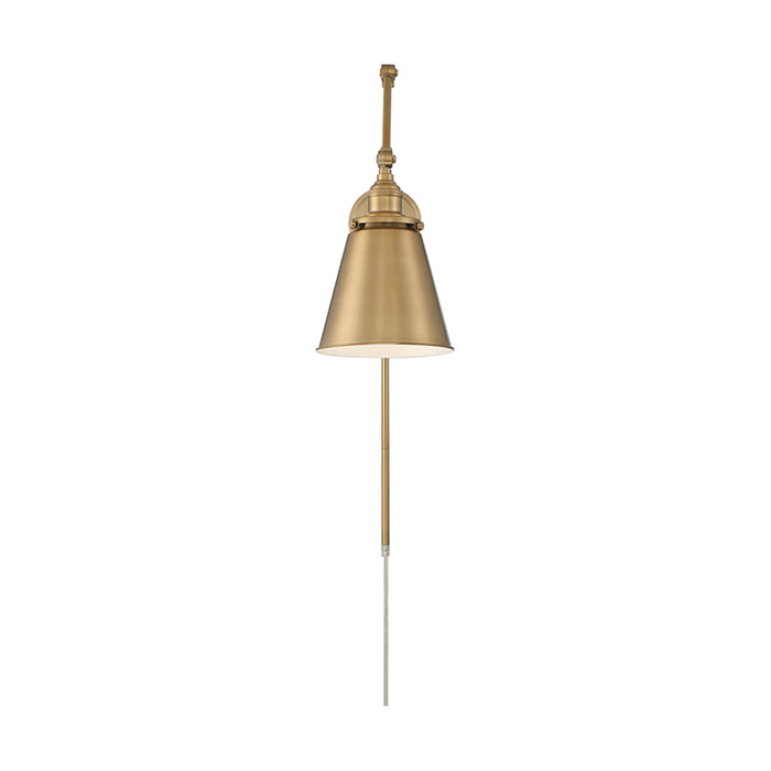 SATCO/NUVO Bayard Swing Arm Lamp Burnished Brass With Switch (60-7367)