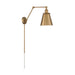SATCO/NUVO Bayard Swing Arm Lamp Burnished Brass With Switch (60-7367)