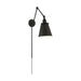 SATCO/NUVO Bayard Swing Arm Lamp Matte Black With Switch (60-7369)
