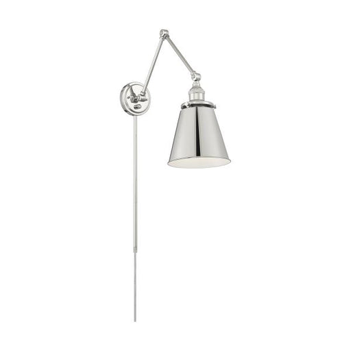 SATCO/NUVO Bayard Swing Arm Lamp Polished Nickel With Switch (60-7368)