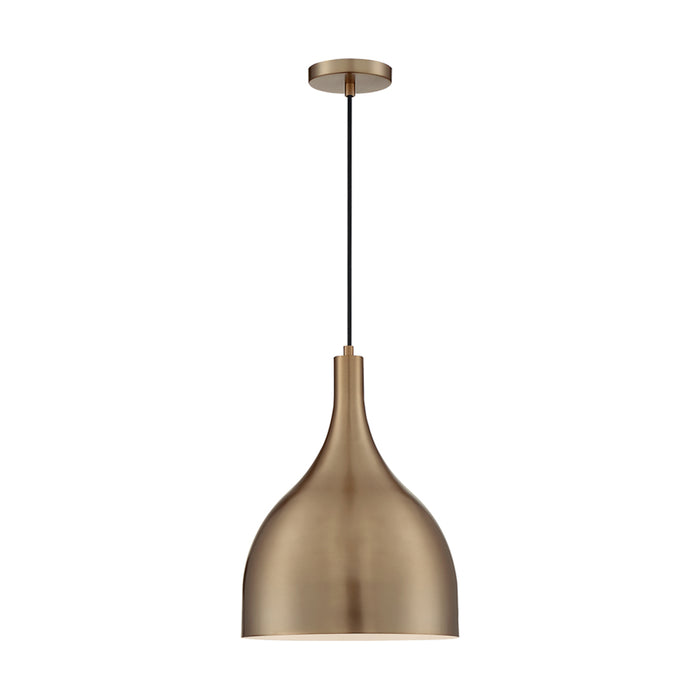 SATCO/NUVO Bellcap 1-Light Large Pendant Fixture Burnished Brass Finish (60-7077)