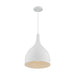 SATCO/NUVO Bellcap 1-Light Large Pendant Fixture Matte White Finish (60-7097)