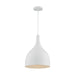 SATCO/NUVO Bellcap 1-Light Large Pendant Fixture Matte White Finish (60-7097)