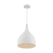 SATCO/NUVO Bellcap 1-Light Large Pendant Fixture Matte White Finish (60-7097)