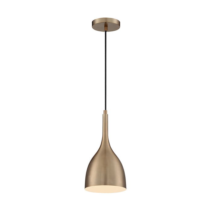 SATCO/NUVO Bellcap 1-Light Small Pendant Fixture Burnished Brass Finish (60-7076)