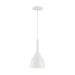 SATCO/NUVO Bellcap 1-Light Small Pendant Fixture Matte White Finish (60-7096)