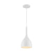 SATCO/NUVO Bellcap 1-Light Small Pendant Fixture Matte White Finish (60-7096)