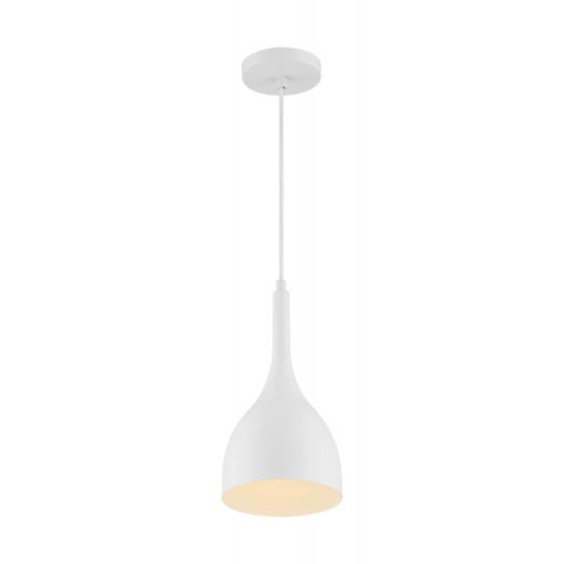 SATCO/NUVO Bellcap 1-Light Small Pendant Fixture Matte White Finish (60-7096)