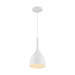 SATCO/NUVO Bellcap 1-Light Small Pendant Fixture Matte White Finish (60-7096)