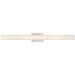 SATCO/NUVO Bend LED Large Vanity Brushed Nickel Finish With White Acrylic (62-1323)