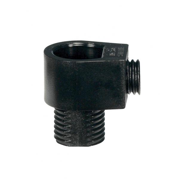 SATCO/NUVO Black 1/8 IP Strain Relief With Set Screw For 18/2 SVT Wire (80-2338)