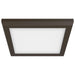 SATCO/NUVO Blink - 11W 7 Inch LED Fixture CCT Selectable 2700K/3000K/3500K/4000K/5000K Square Shape Bronze Finish 120V (62-1716)