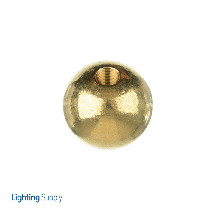 SATCO/NUVO Brass Ball 1-1/2 Inch Diameter 1/8 IP Tap Unfinished (90-1630)