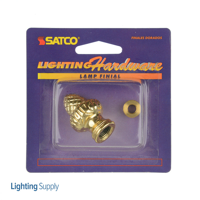 SATCO/NUVO Brass Finial Acorn Knob (S70-133)