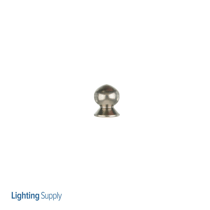 SATCO/NUVO Brass Pear Knob 8/32 Brushed Nickel Finish (90-1876)