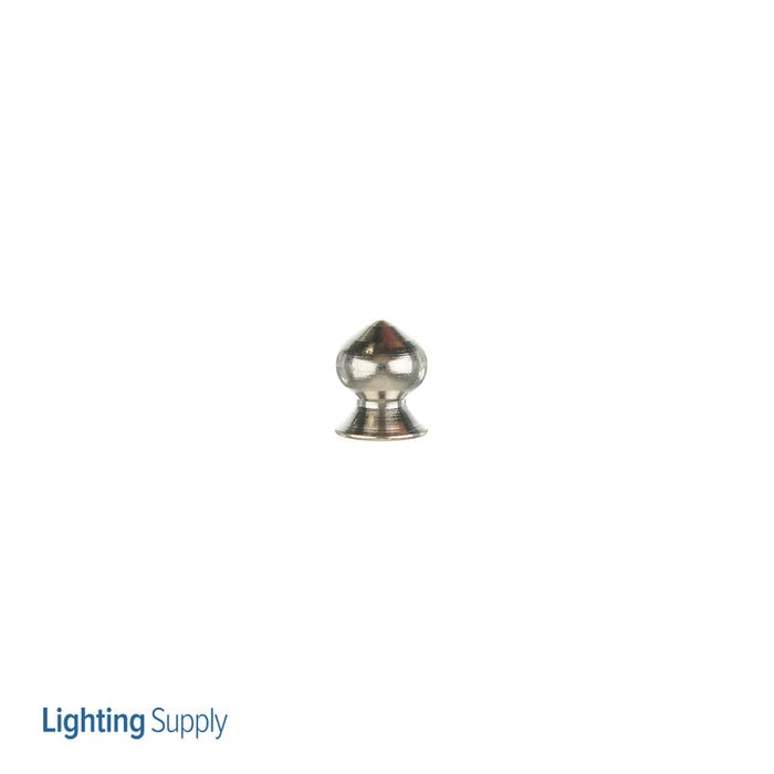 SATCO/NUVO Brass Pear Knob 8/32 Nickel Finish (90-653)