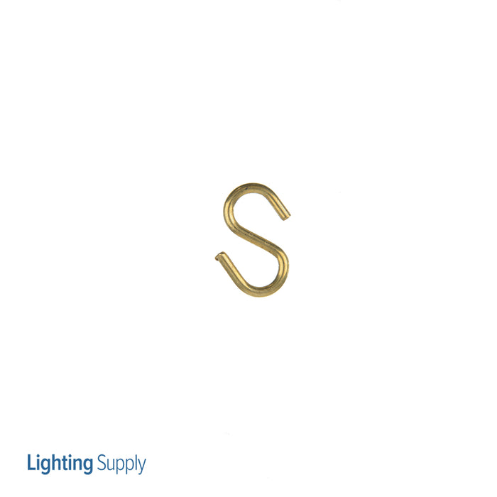 SATCO/NUVO Brass Plated S-Hook 5/8 Inch (90-013)